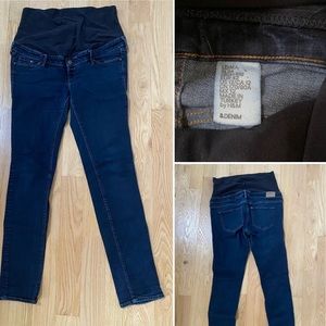 H&M Mama slim high rib jeans, size 12